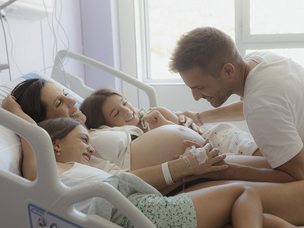 fotografía de embarazo en el hospital, barcelona, mataró, laura espadalé
