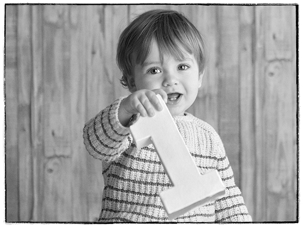 fotografía primer año, número uno, niños, 12 meses, estudio, laura espadalé