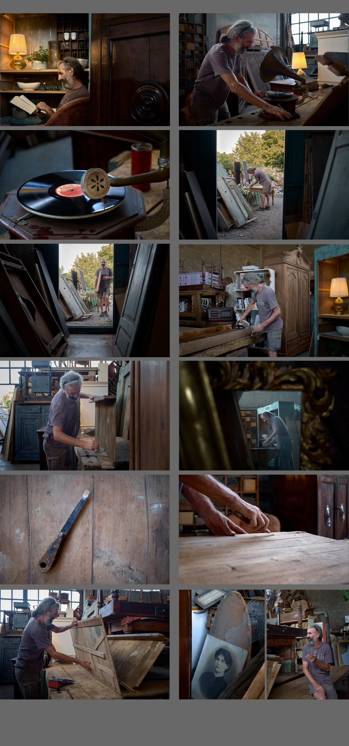 barcelona, pianello, civardi, restaurador, fotografía documental, retrato, oficio, trades, mestieri, restauratore, casa antica, italia