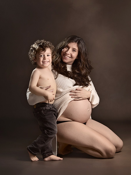 Fotografía embarazada y bebé