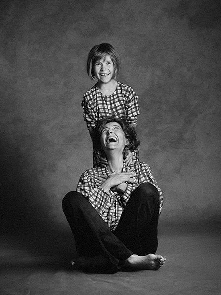 fotografía divertida familia