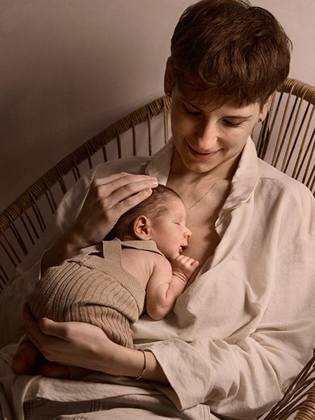 piel con piel, sesión de fotos maternidad
