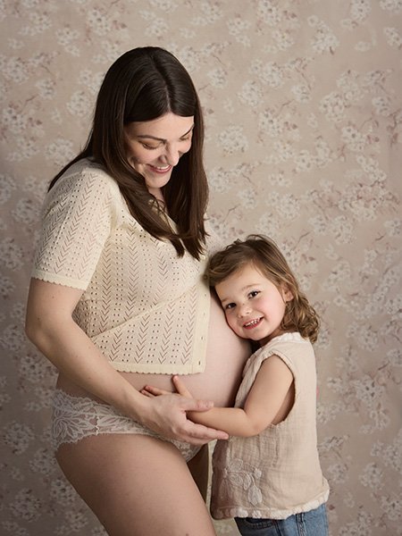 fotografía madre hija embarazo