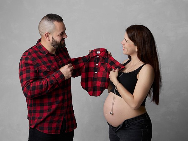 sesión de fotos embarazo y bebé