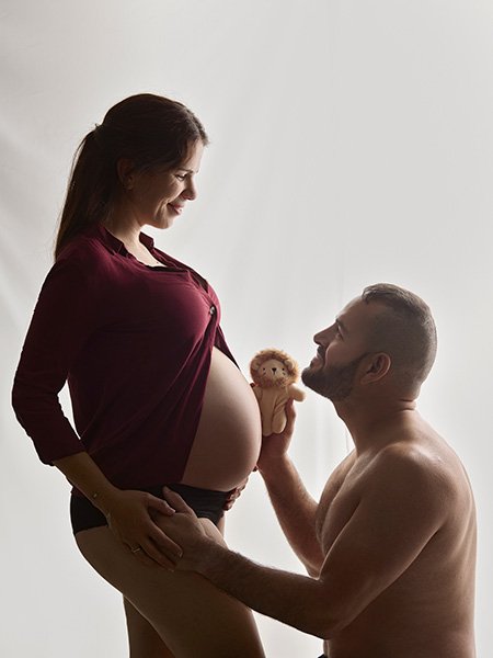 fotografía pareja embarazo