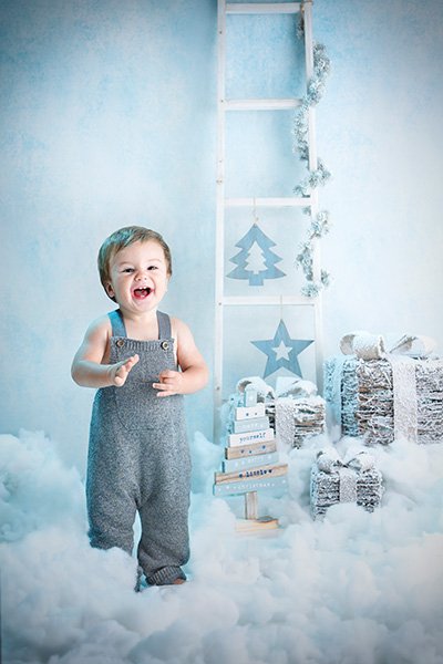 decorados de Navidad para sesiones de fotos, barcelona,nieve